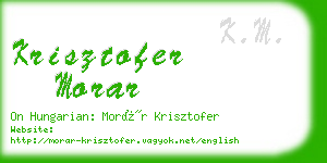 krisztofer morar business card